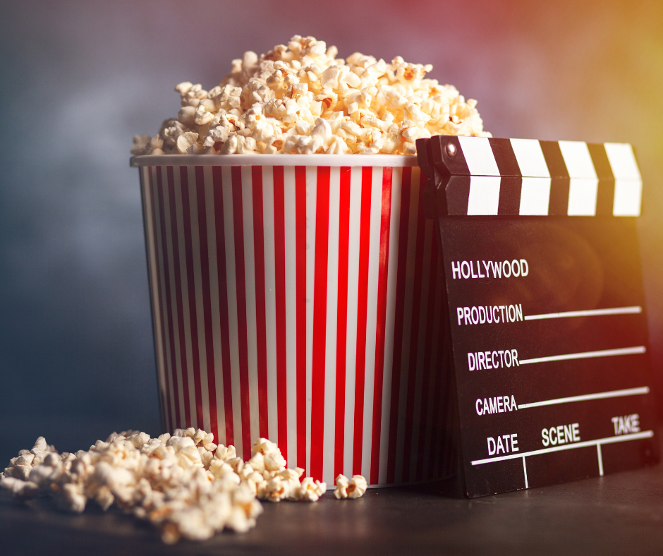 popcorn i klaps filmowy